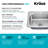 KRAUS Premier 25” Drop In / Top Mount Single Bowl 18-Gauge Stainless Steel Kitchen Sink-124325483-124325484