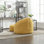 Fauteuil à billes de literie Fauteuil à billes en mousse à haute pression Fauteuil à billes en mousse avec rembourrage en mousse rembourré avec repose-pieds