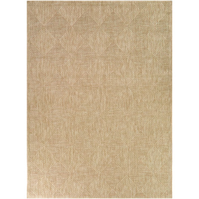 Audrena Tan Checkered Diamond Indoor/Outdoor Area Rug