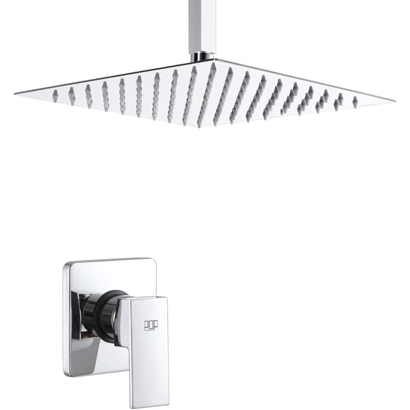 Robinet de douche avec valve brute, Chrome