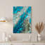 Art mural sur toile turquoise et rose-133562882