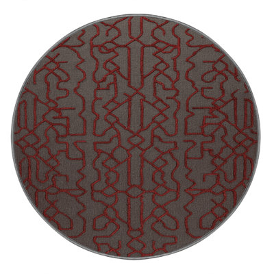 Machine Washable Trellis Gray Area Rug