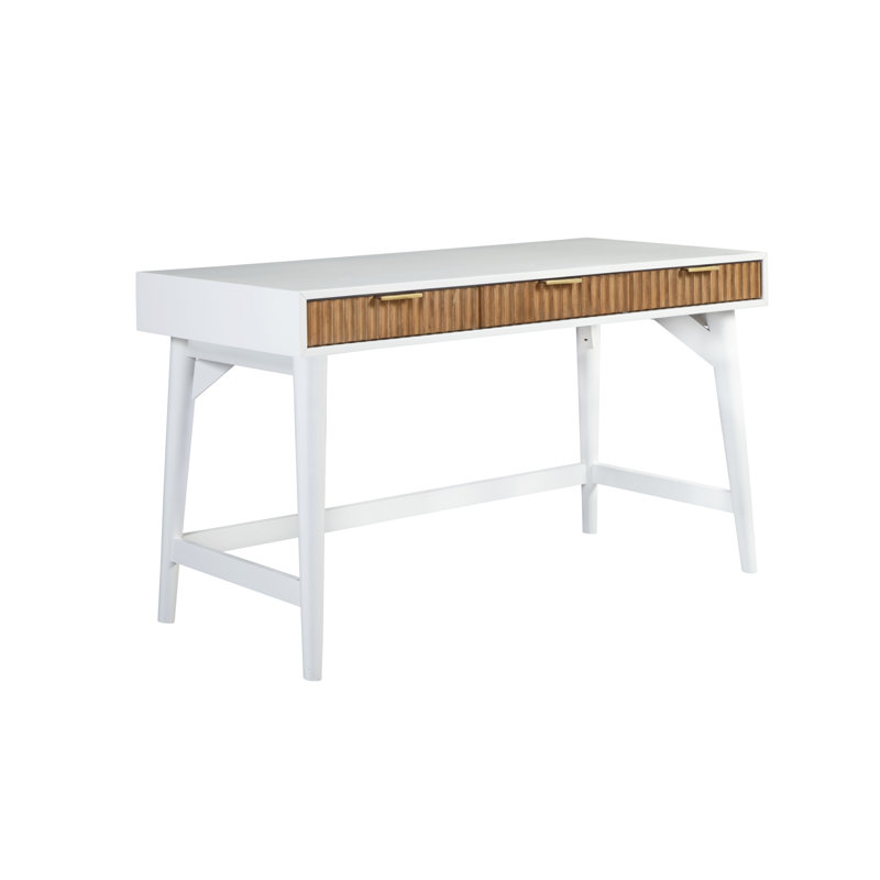Bureau Bayboro Larsen, Blanc / Naturel
