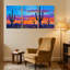 «Cactus Desert Cactus Sunset», ensemble de 3 reproductions d'art sur toile-1907261215