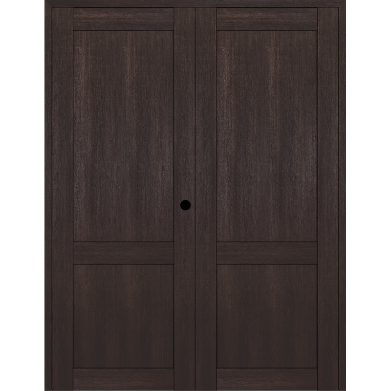 Porte standard à panneaux en bois préfinie, 36" x 80", Chêne