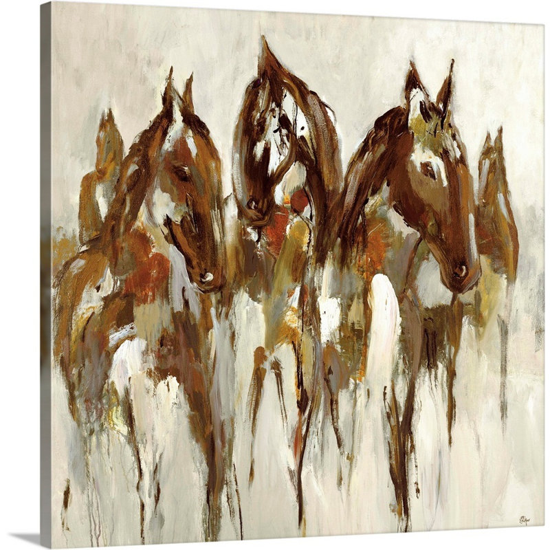 "Armano" Équestre "par Lisa Ridgers, reproduction d'art sur toile, H 20 po x l 20 po x P 1,25 po