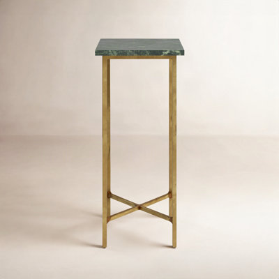 Obie 10" Genuine Marble End Table