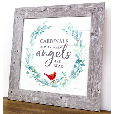 Cardinals Appear When Angels Are Near Heaven Miracle Decor Art -  Trinx, 54D5A0DFC9654BE7987C7CCDBF91895E