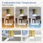 Ventilateurs de plafond de 52 pouces avec lumières, ventilateur de plafond à profil bas avec lumière, ventilateur de plafond encastré avec télécommande, ventilateur de plafond pour chambre à coucher, 6 vitesses, 3 pales réversibles-108808728-108808734