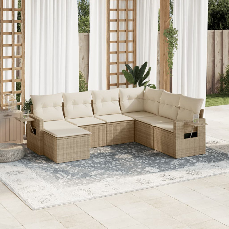 Vidaxl Garden Sofa Set Beige