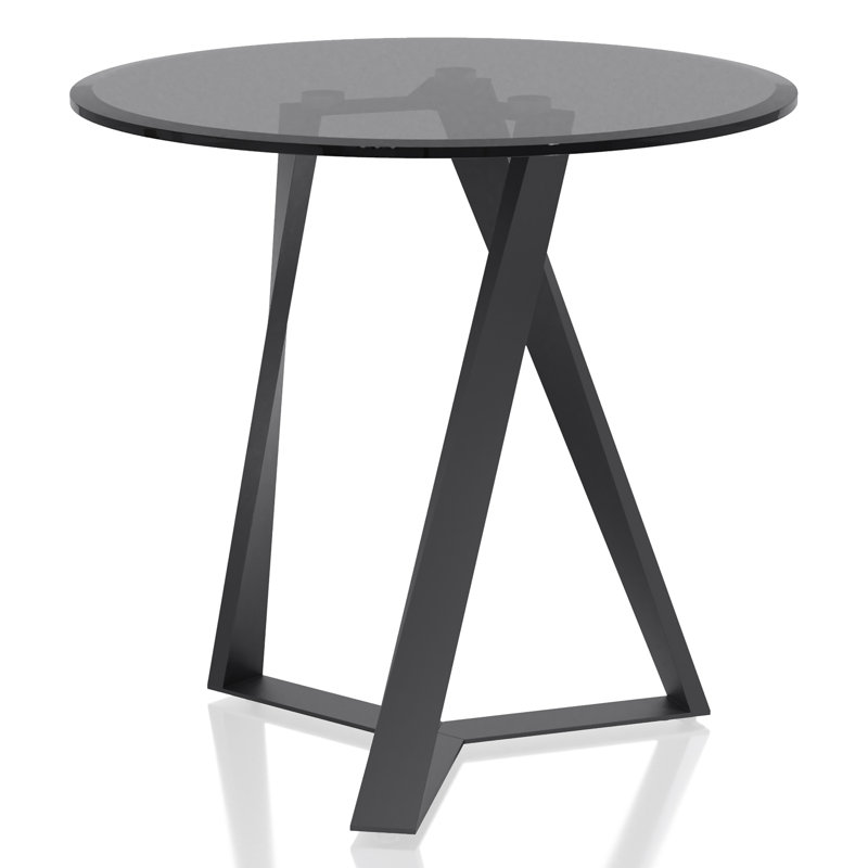 Arjola Glass Top End Table