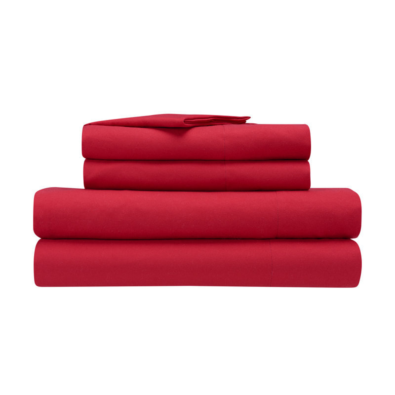 Simply Clean Antimicrobial Microfiber Sheet Set, Queen, White
