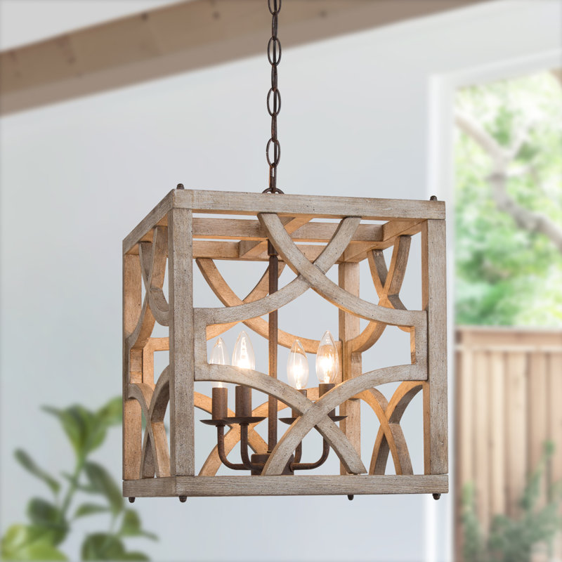 Lustre géométrique à 4 lumières Bollington