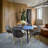 Matthew Leather Dining Chair, Modern Mid Century Accent Chair with Armrests and Iron Legs, Faux Leather Upholstered Kitchen Desk Chair for Dining Room, Living Room, Office Furniture-123223576-67941231