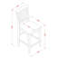 Ensemble de comptoir de cuisine 5 pièces comprenant une table ronde avec piédestal et 4 chaises de salle à manger, acajou-1452572675-1434196375-1408730248