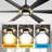 60“ Modern Large 6-Blade Ceiling Fan With LED Lights and Remote Control-2108759257-2108759262