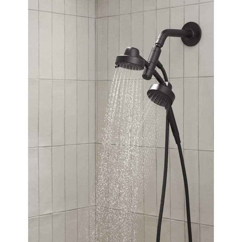 Kohler Awaken 2-In-1 Multifunction 1.75 GPM Shower Combo Kit, Showerhead and Handshower, Three Spray Settings