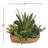 Salar 22'' Faux Succulent in Teak Planter