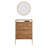Wall-Mounted Shoe Cabinet With Mirror