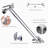 Rainfall Shower Head With 11-Inch Adjustable Extension Arm – Large Stainless Steel High-Flow Square Shower Head For Full-Body Coverage ( 12-Inch)-113385915