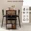 Dining Room Table With 2 Upholstered Chairs-1842681443