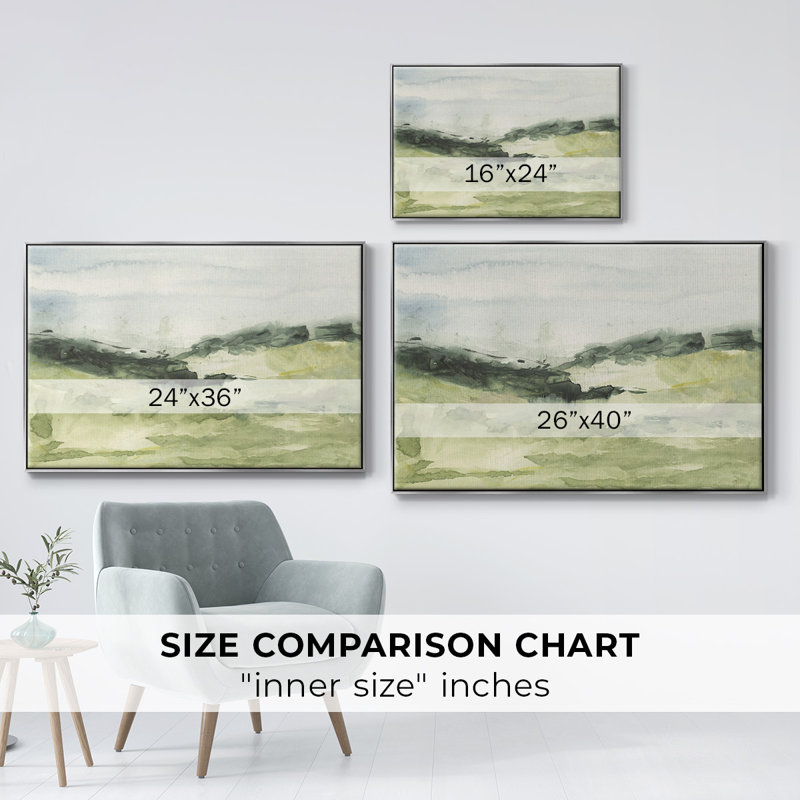 Hill Scramble II, reproduction d'art sur toile, H 17 po x l 25 po x P 2 po, Argent