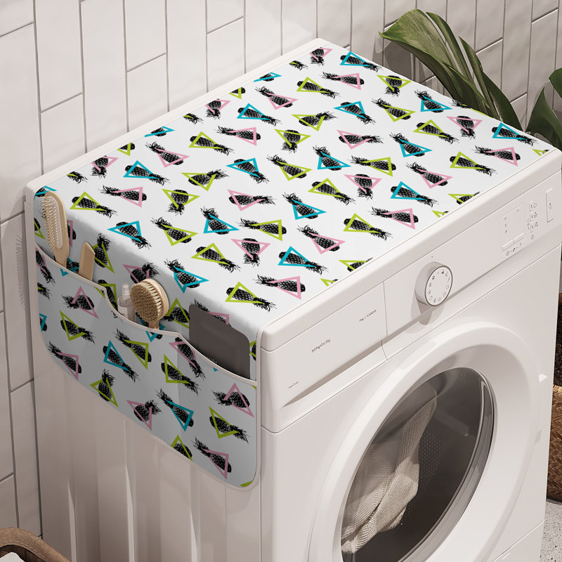 Ensemble de 2 bacs à linge gris anthracite 47 po x 18,5 po East Urban Home Tropical
