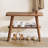 Solid Wood Hall Tree With Shoe Storage,Entryway Bench With Coat Rack Stand