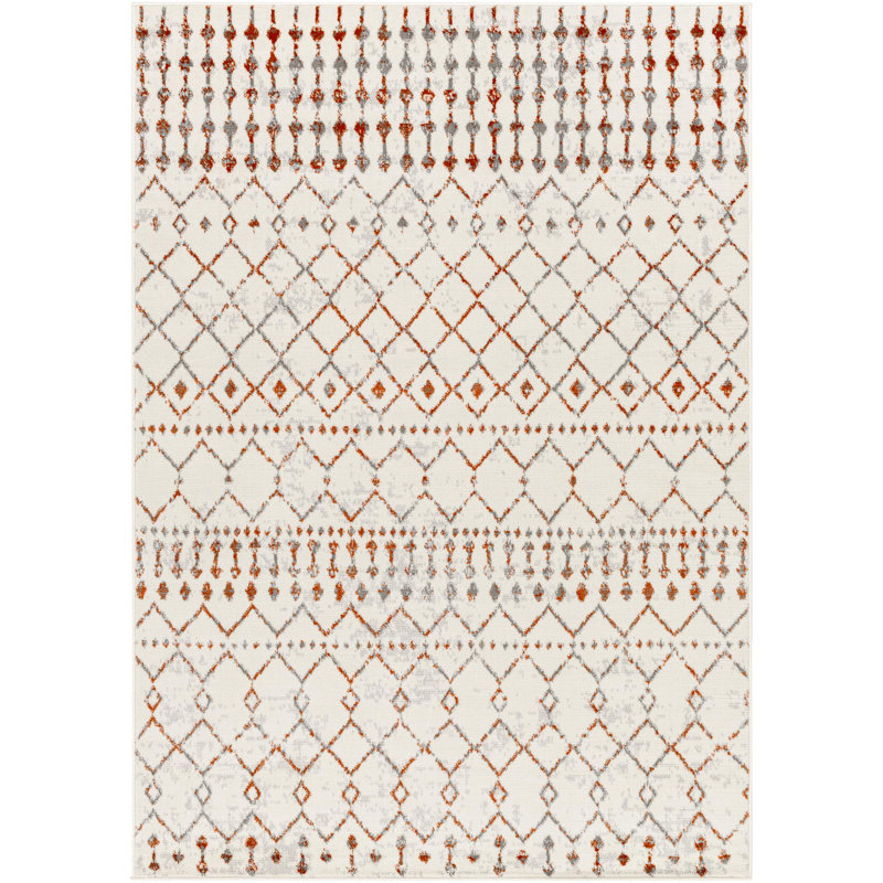 Docia Performance Chevron Indoor Rug, Rectangle 7'10" x 10'