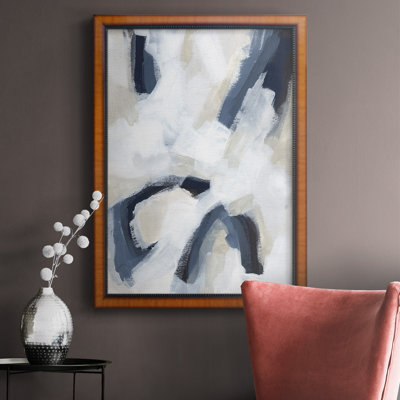 Toile encadrée de qualité supérieure Indigo Imprint II - prête à être accrochée