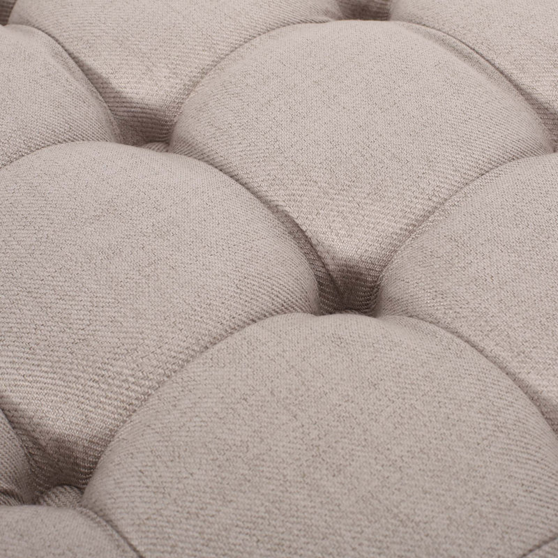Ottoman With Caster, Beige