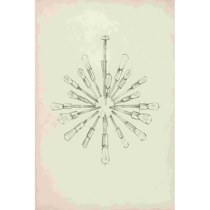 Lustre Mid-Century III, H 12 po x l 8 po
