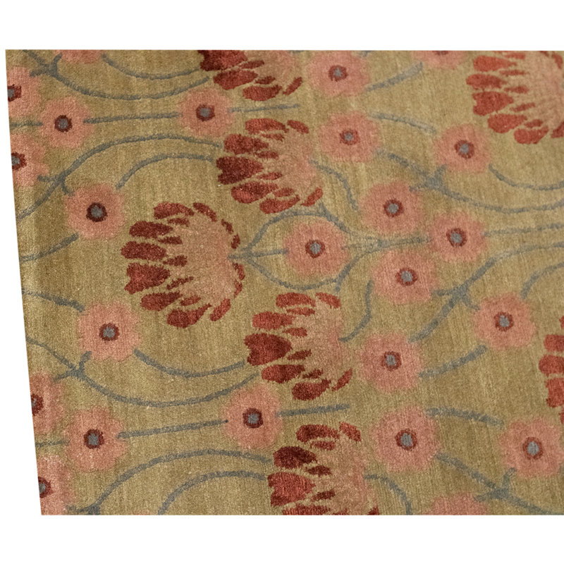 Hand Knotted Area Rug in Camel