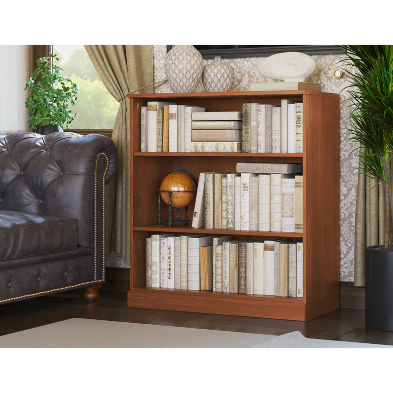 Leanardo Palace Imports 100% Solid Wood Modular Storage Cabinet with Adjustable Shelves, 32" Wide x 35.75" Tall, Mocha