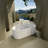 67" Freestanding Solid Surface Bathtub