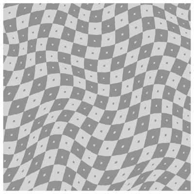 Wavy Checkered Pattern Double Sided Throw Pillows
