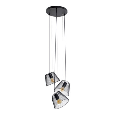 Lucey 3 - Light Black Bell Pendant