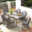 Rectangular Outdoor Dining Set With Cushions-1372905340-1372905283