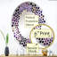 Decorative Oval Wall Mirror, Purple Polka Dot Accent Mirror - Deep Purple Royal Ragdolls-96317591