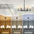 6 - Light Dimmable Classic / Traditional Shaded Chandelier-390600637