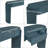 Elegant Oval Console Table With Fluted Details & Storage Drawers For Entryway-1720262618