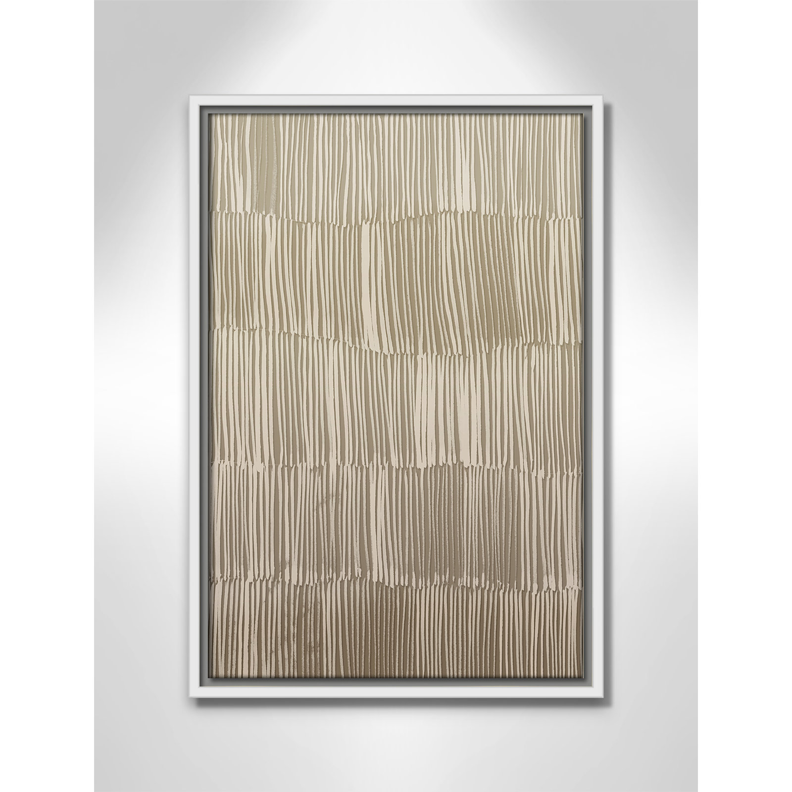 Linear Calm I Print by , 19.5" H x 13.5" W, White Floater
