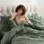 Ensemble d'édredon plissé avec draps Bed-in-a-Bag-103134054-103134061