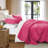 Floral Embossed Microfiber Quilted Bedspread Set-124308871-124308873