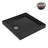 Streamline NT-2251-36BL-LF 36 in. x 36 in. Corner Acrylic Shower Base in Glossy Black with Left Hand Drain, Drain Included