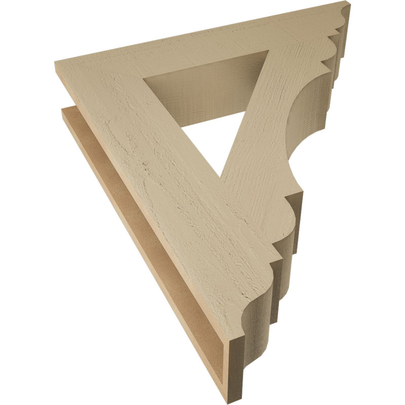 Support en bois de cèdre brut olympique Traditional, H 32 po x l 5,5 po x P 28 po