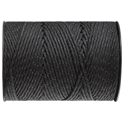 Fil de clôture électrique, polyfil portatif de 1000 pi et 305 m, fils de cuivre de 1/4 po de diamètre de 2 po pour une conductivité fiable et une résistance à la rouille, corde de clôture pour chevaux, bovins et bovins
