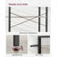 Bernis 186cm H x 80cm W Steel Etagere Bookcase-806295634