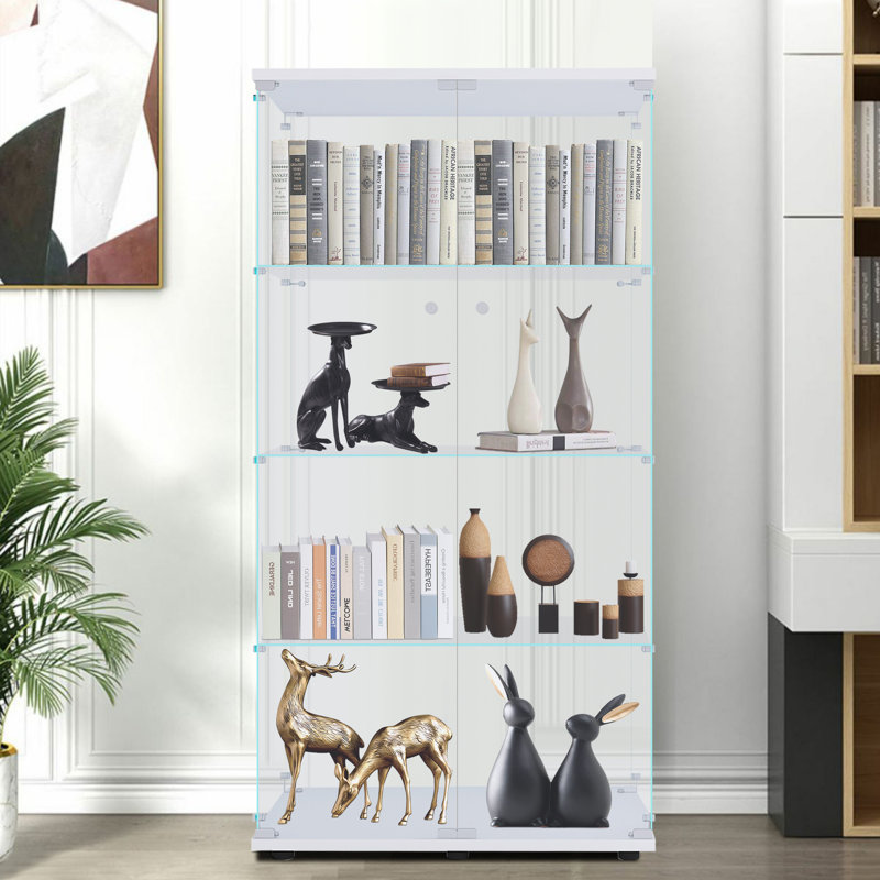 Vitrine en verre, Blanc