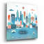 «Baltimore Skyline» par Michael Mullan, art mural en verre acrylique-929099097